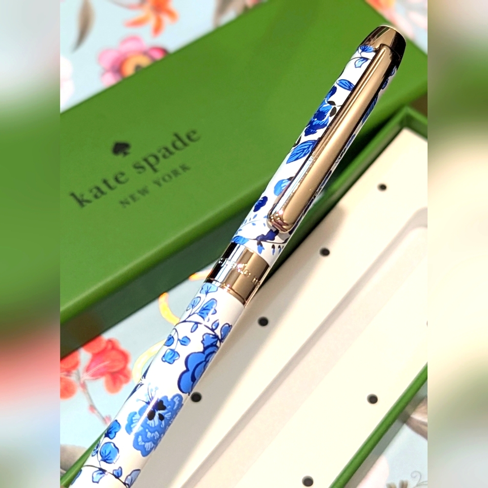 NWT KATE SPADE Peacock Floral Ballpoint Pen **ONLY 1 LEFT!** - Picture 5 of 7